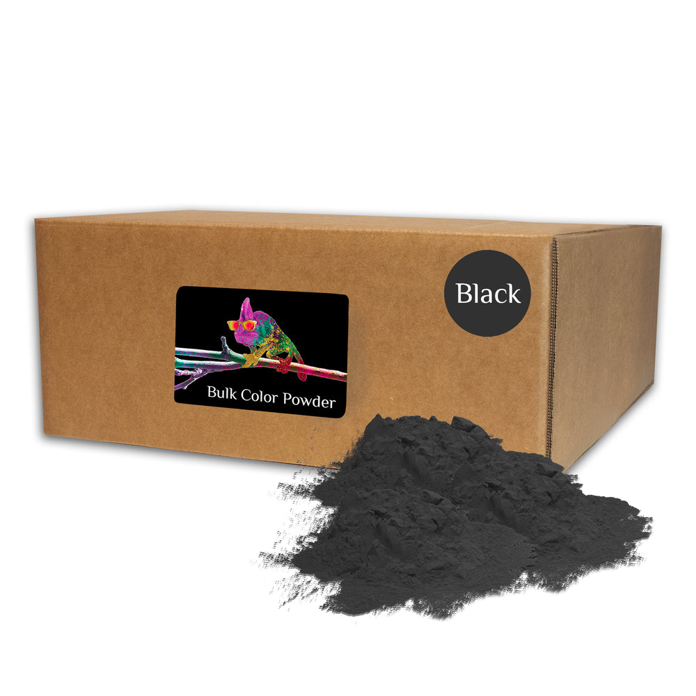 Chameleon Colors black bulk color powder run