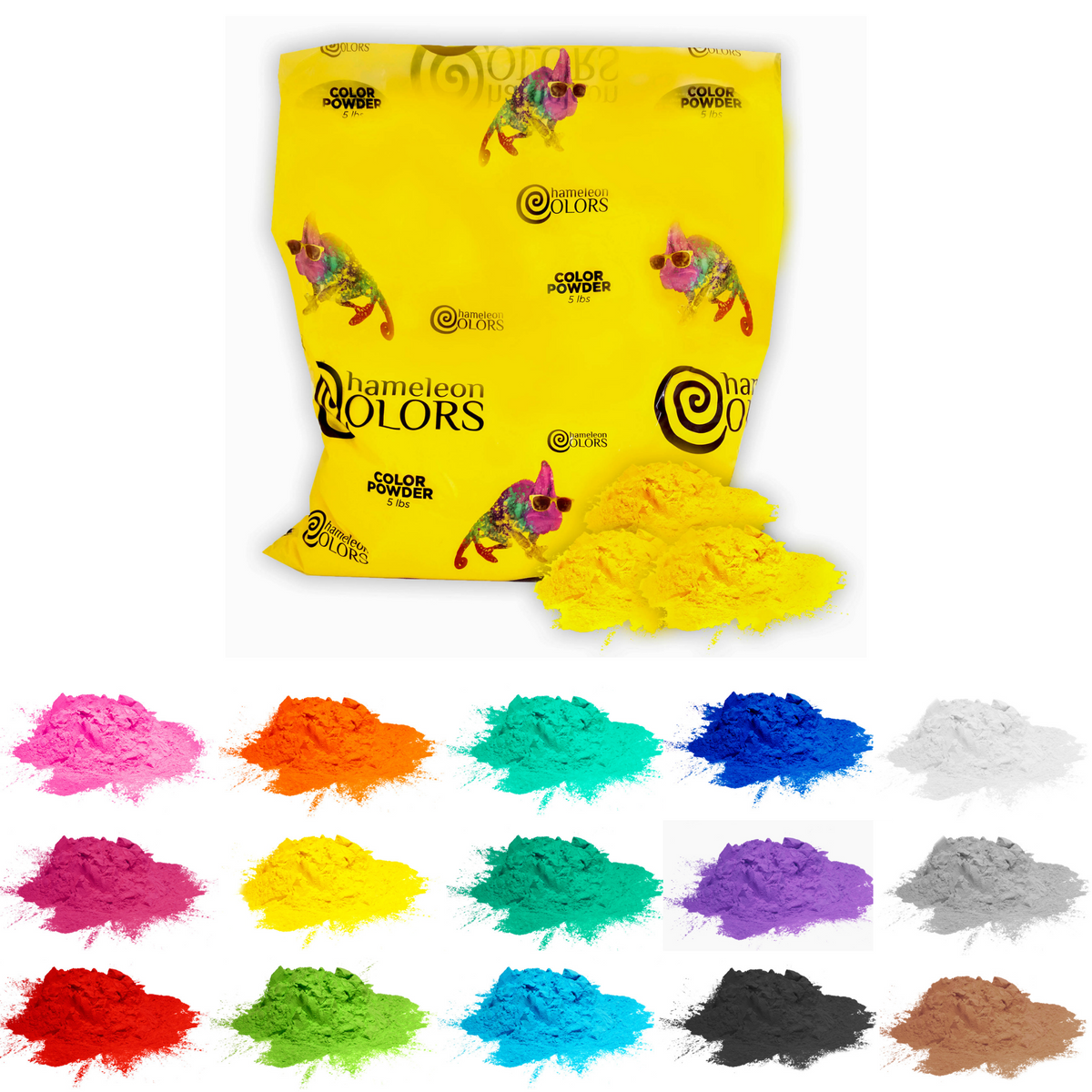 25lb - Rainbow Color Powder - [5 Colors in 5lb Increments]