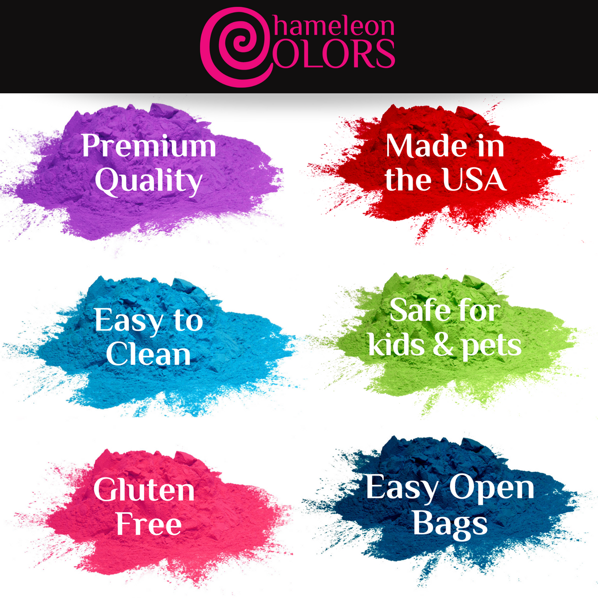 Chameleon Colors 25 lb. Color Powder - 1 Pack - Vibrant Red Color - For  15-20 People - Kid Friendly, Non-Toxic & Gluten-Free - Great for Holi,  Color