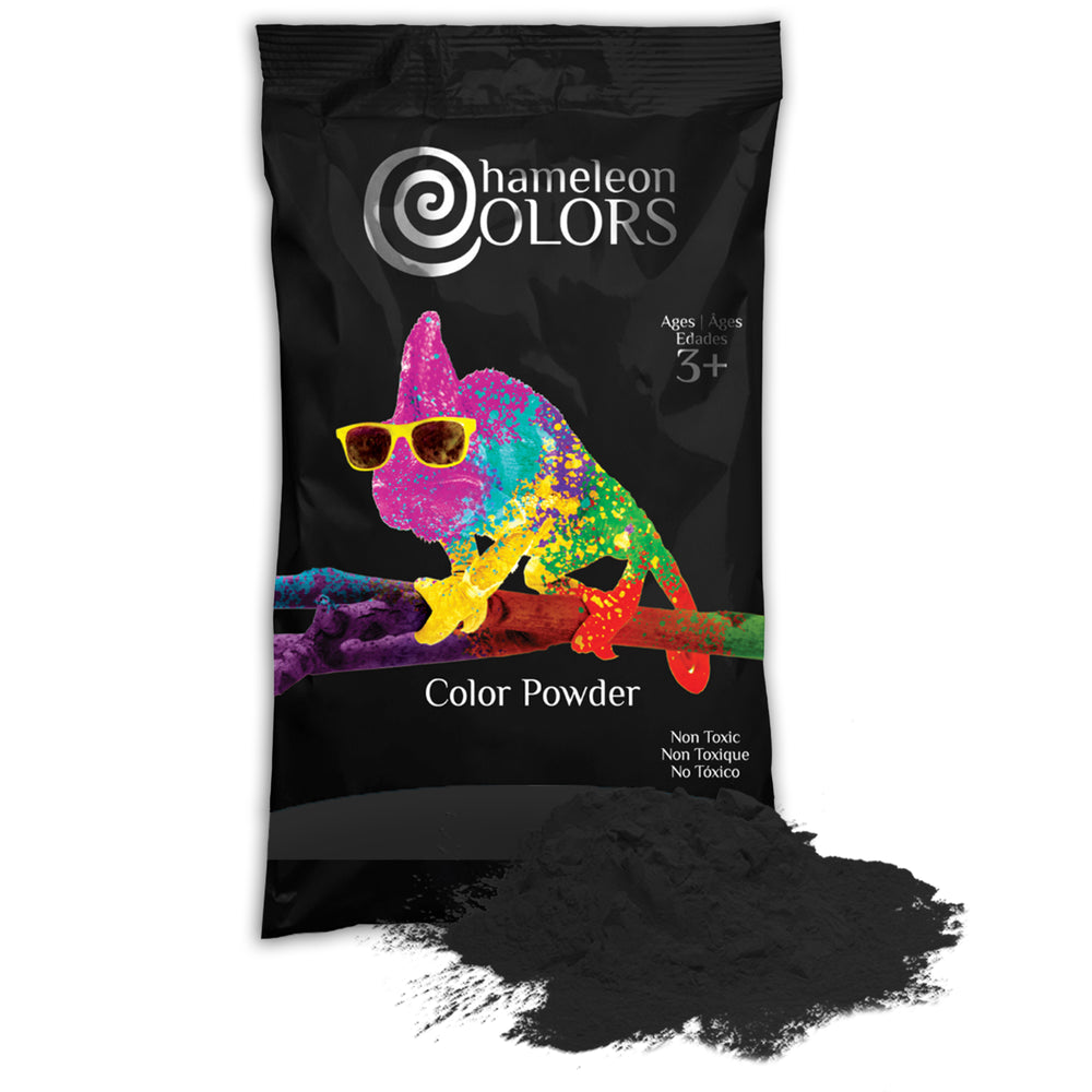 Chameleon Colors Holi color powder 1 pound bags black