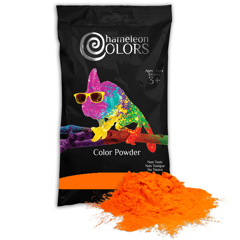 Chameleon Colors Holi color powder 1 pound bags orange