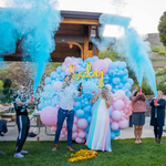 How to Have a Gender Reveal Fire Extinguisher Party with Color Blasters