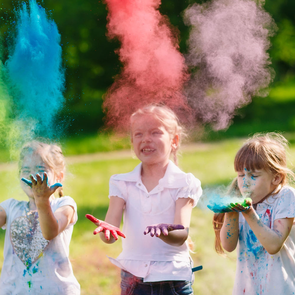 Colorful STEM Activities for Kids Using Holi Powder