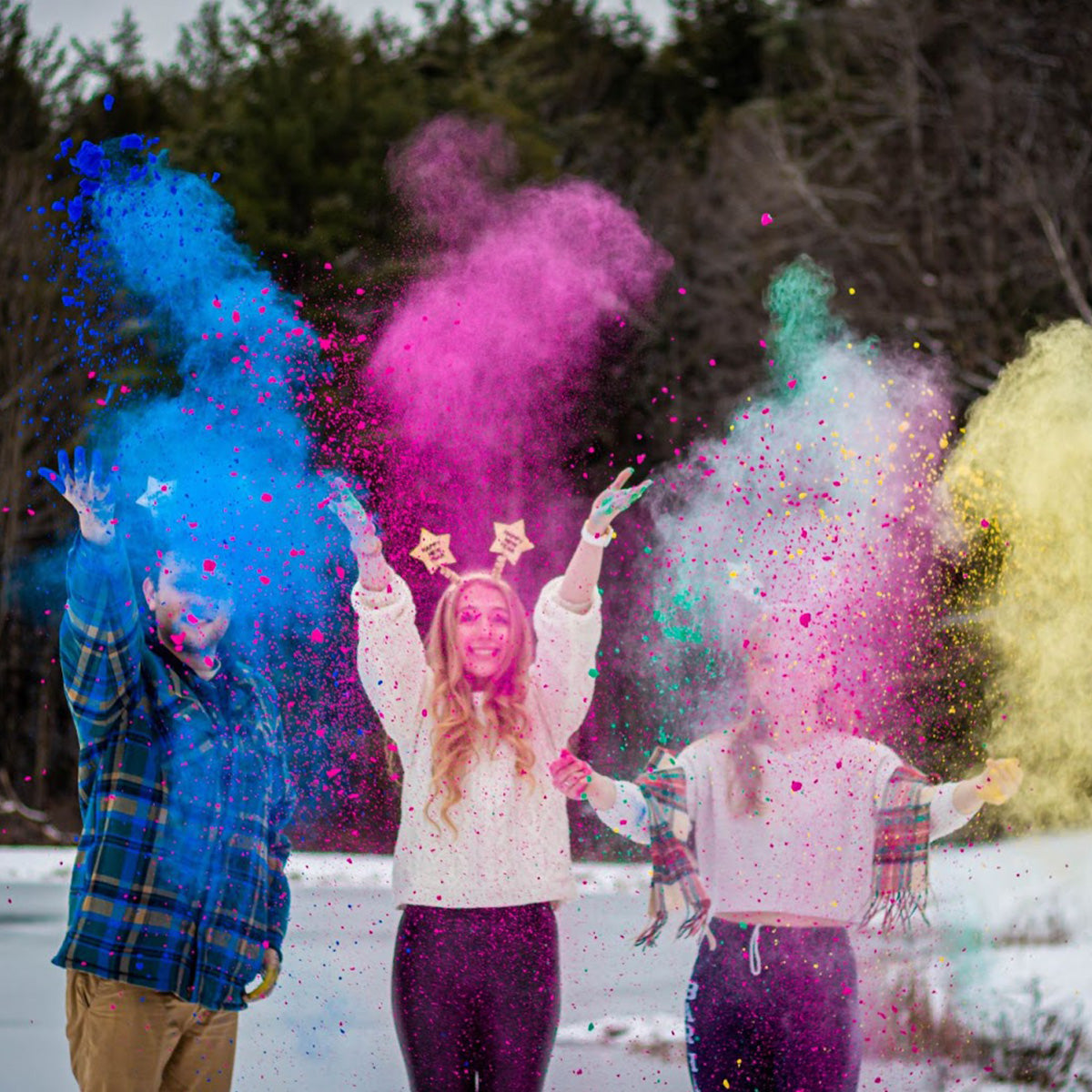 New Year Celebration Ideas with Color Powder | Chameleon Colors