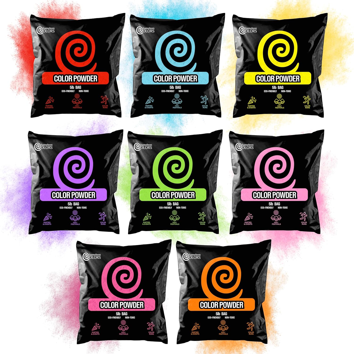 Color Powder 5 Pound Bags | 8 pack