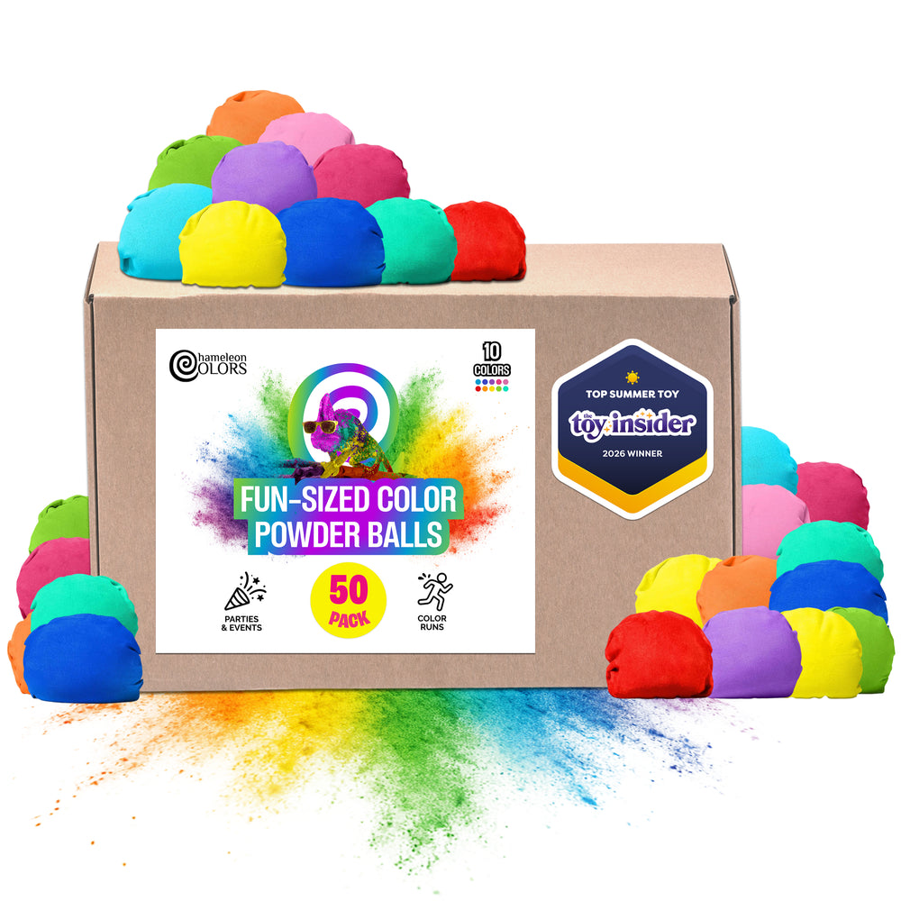 Color Powder Balls 50-Pack Fun-Sized Color Balls | Bulk Color Powder Balls for Large ...
