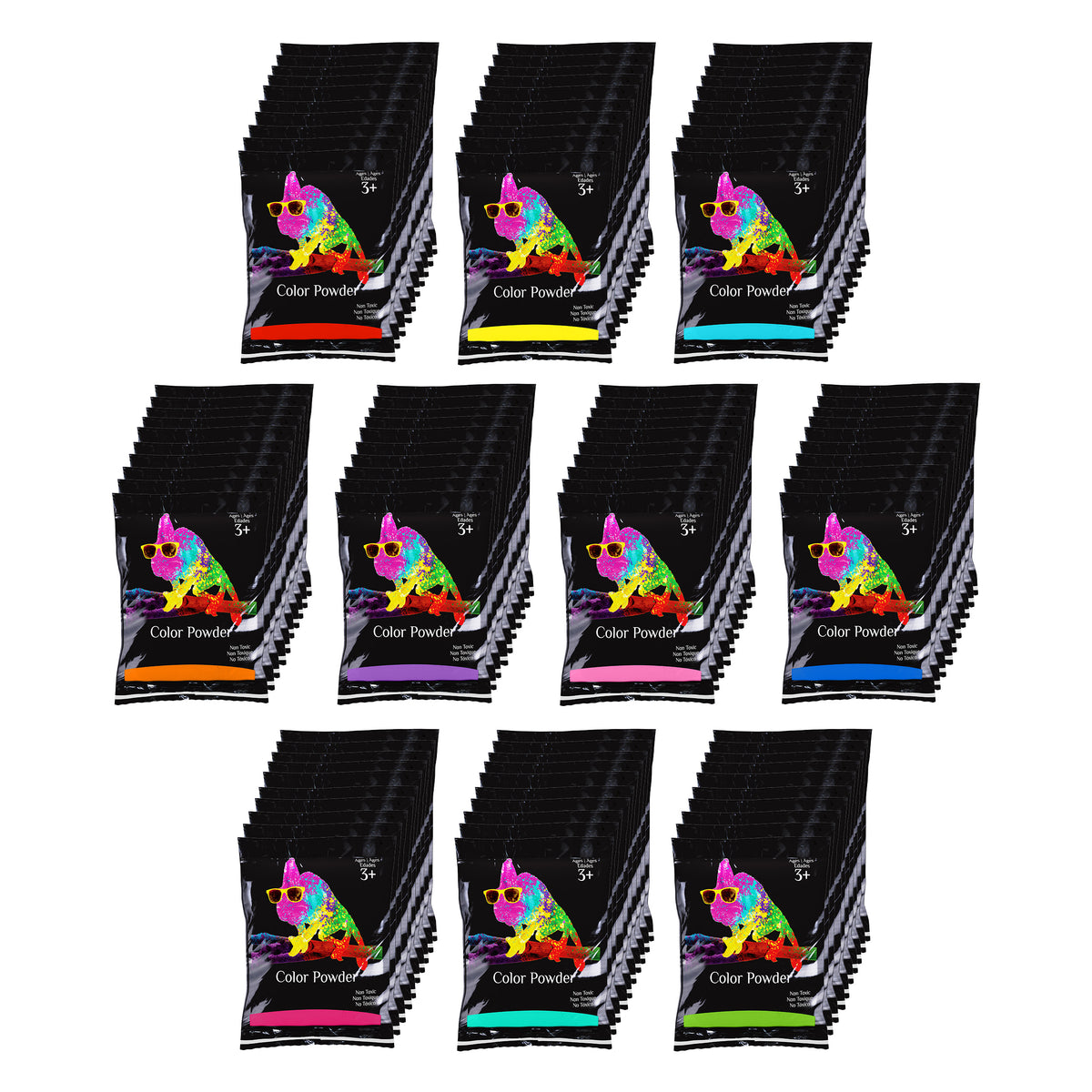 Bulk Color Powder Packets – 100 x 70g | Chameleon Colors