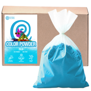 Chameleon Colors blue chalk powder for kids, non-toxic color run powder for crafts and play.