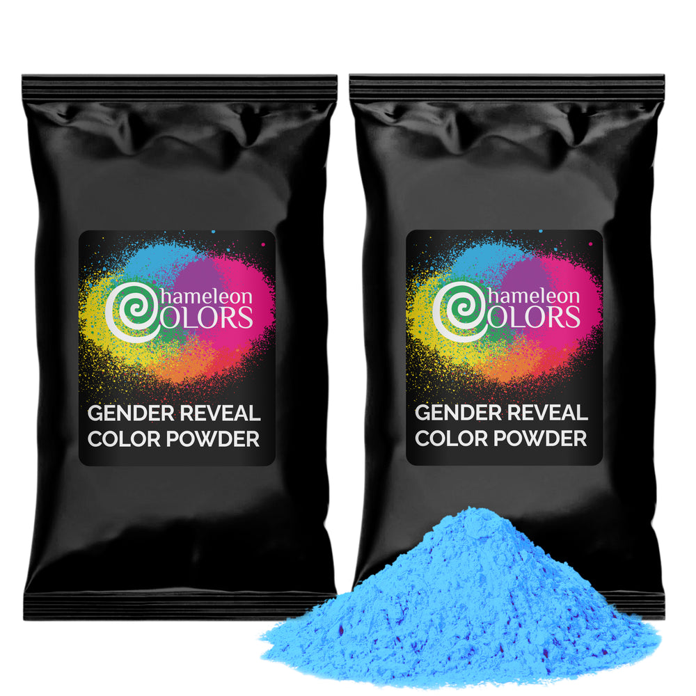 Blue Gender Reveal Powder | 1 Pound Blackout Bags | 2 Pack