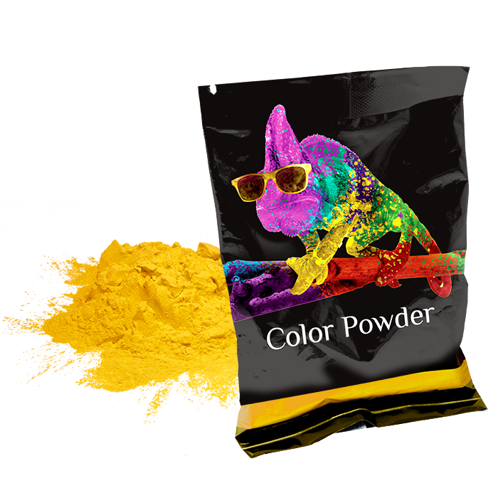 Holi Color Powder 10 PACK YELLOW 70 gram MADE IN THE USA **FREE SHIPPING**