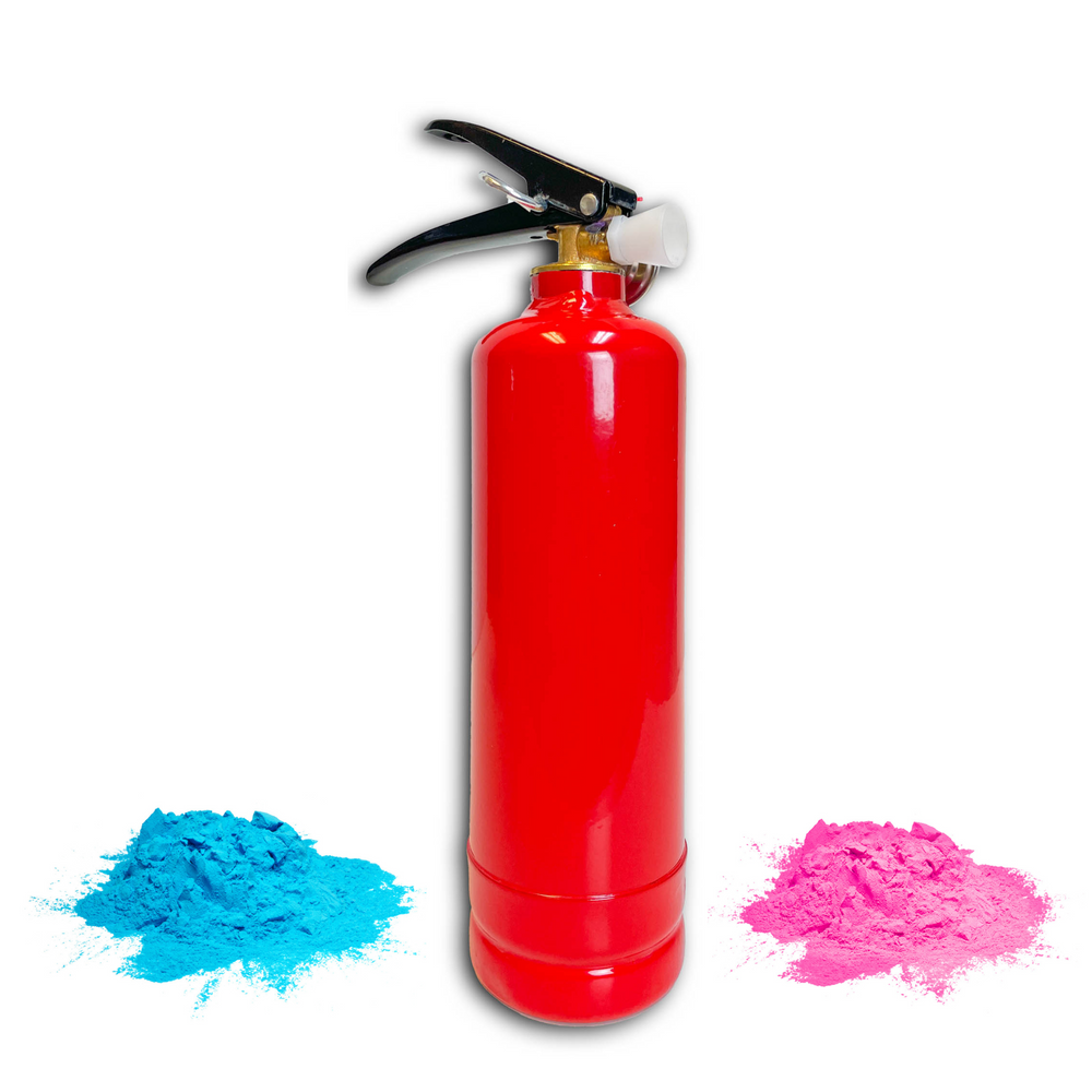 Gender Reveal Spray Fire Extinguisher Powder Cannon Blaster Boy or Girl  Babyshower Babypart