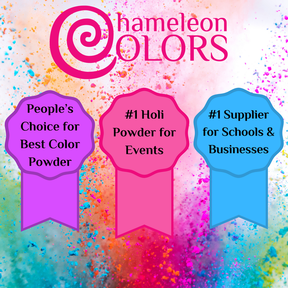 Chameleon Colors Holi Color Powder 15 colors 70 gram bags