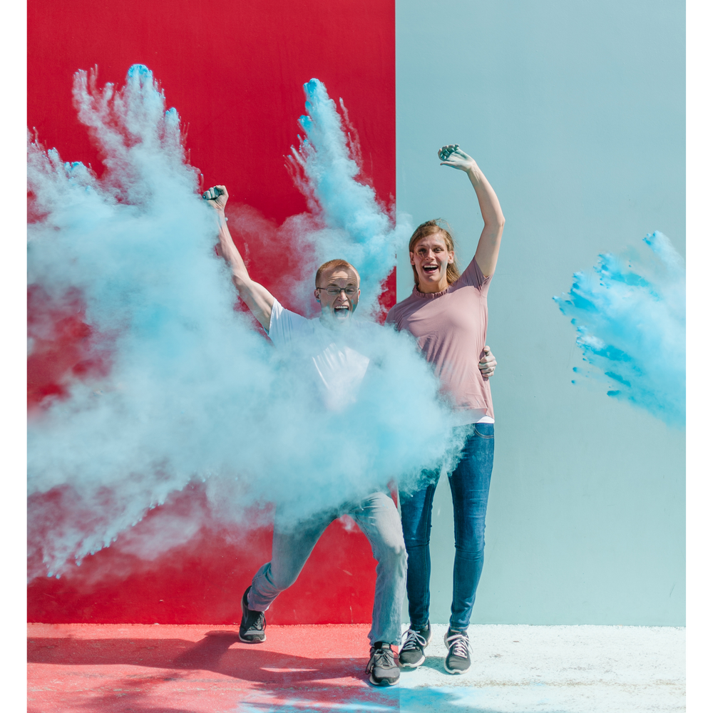 
            
                Load image into Gallery viewer, Chameleon Colors gender reveal blue color powder 1 lb
            
        