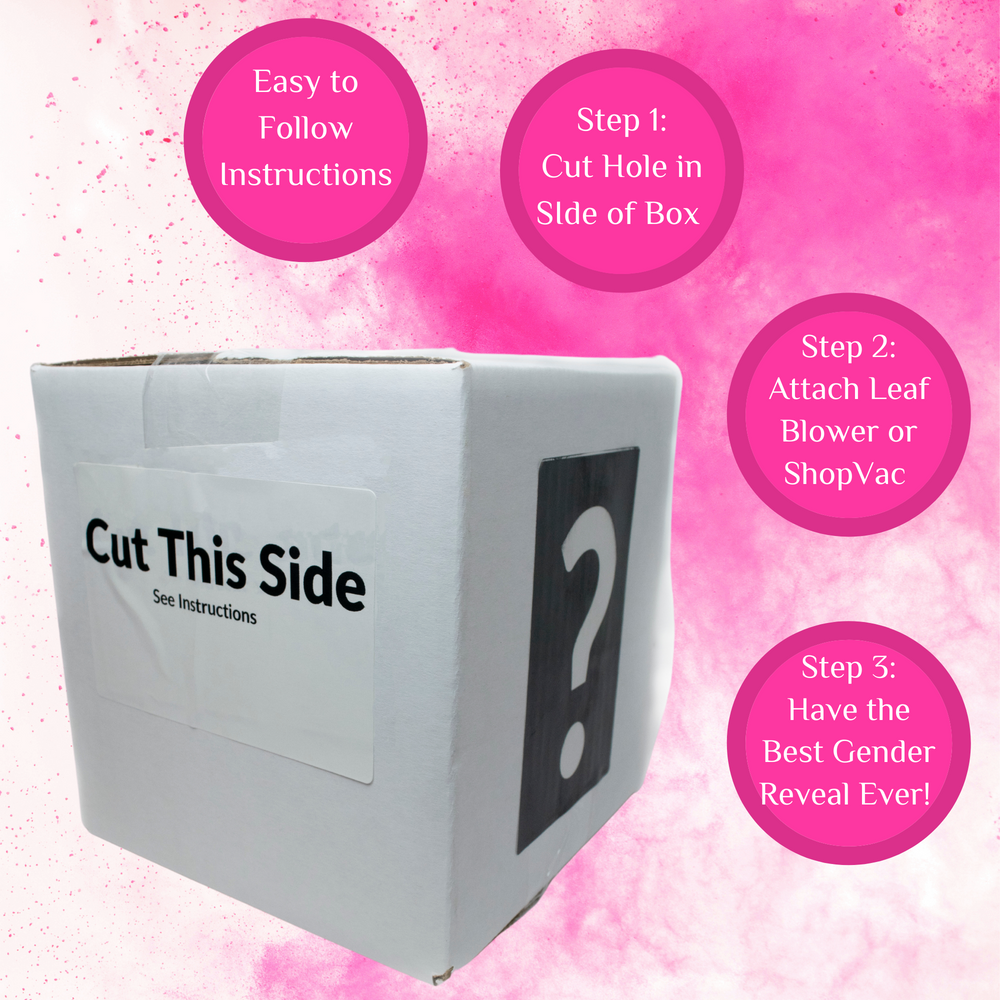 
            
                Load image into Gallery viewer, Chameleon colors gender reveal color powder box pink
            
        