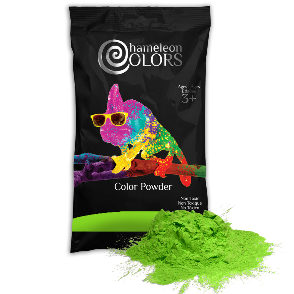 Chameleon Colors Holi color powder 1 pound bags green