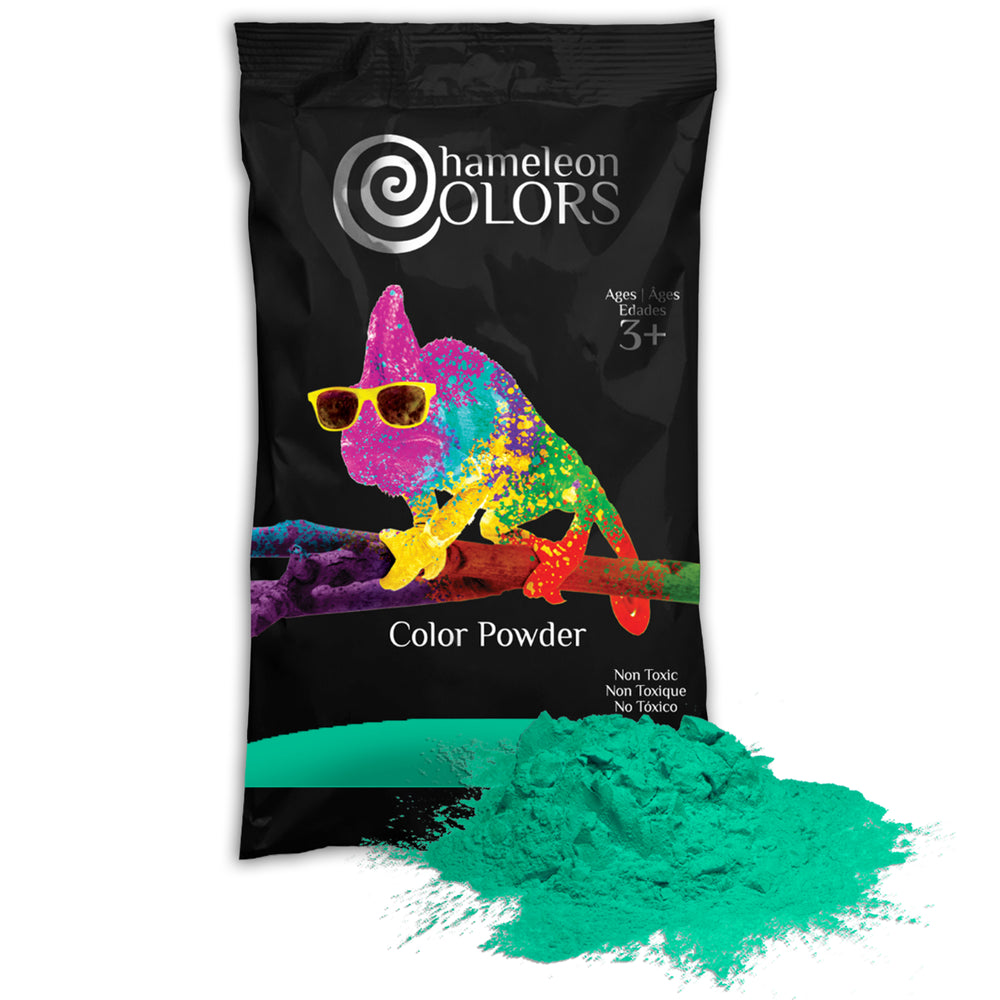 Chameleon Colors Holi color powder 1 pound bags teal