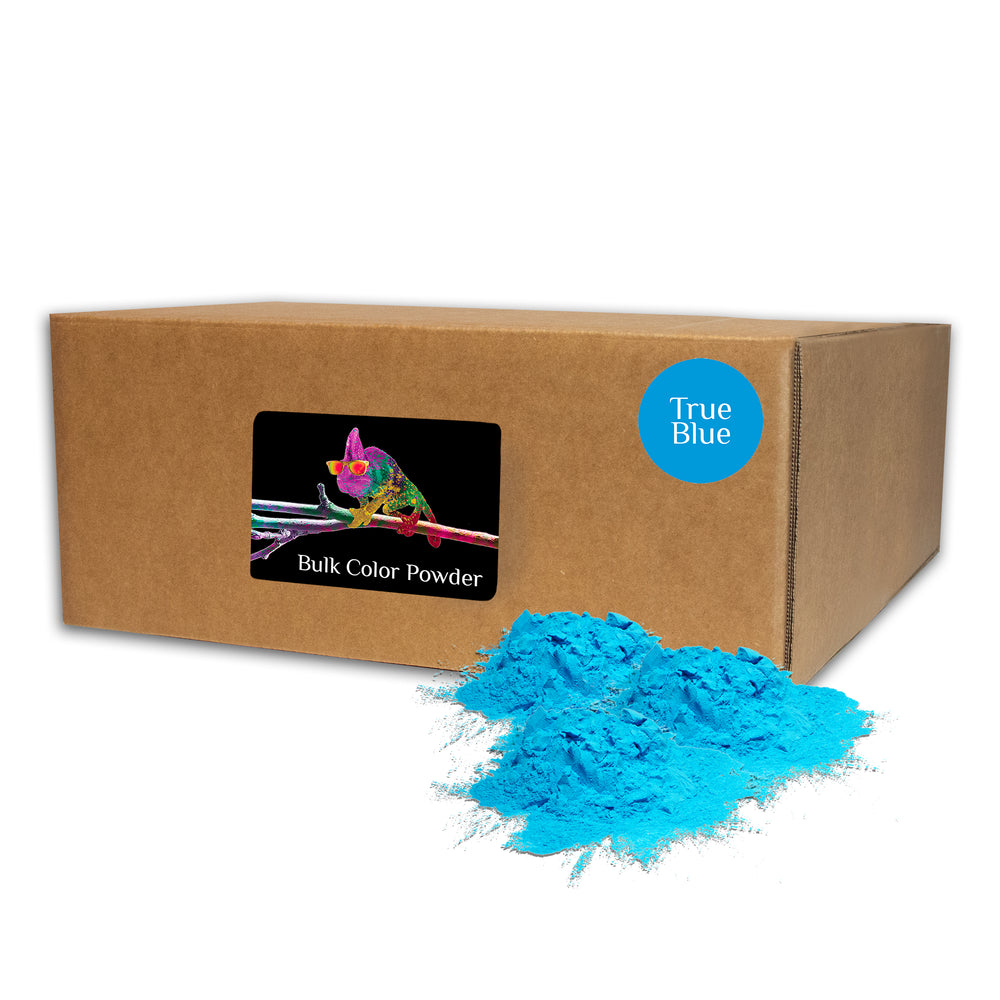 Chameleon Colors Bulk Color Powder, Blue Holi Colored Chalk, 25 Pounds 